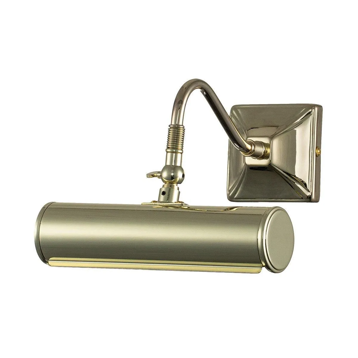 Netlighting Picture Light 1 Light Small Picture Wall Light Polished Brass E14 in Yellow