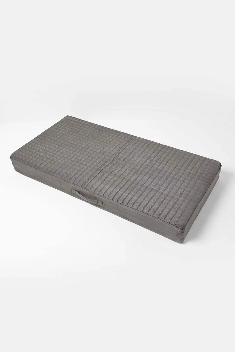 Homescapes Suede Orthopaedic Foam 2 Seater Booster Cushion in Grey 3