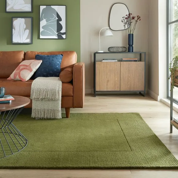 Boston Wool Border Rug 1