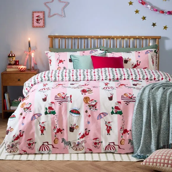 Furn. Passport To The North Pole Brushed Polycotton Duvet Cover & Pillowcase Set