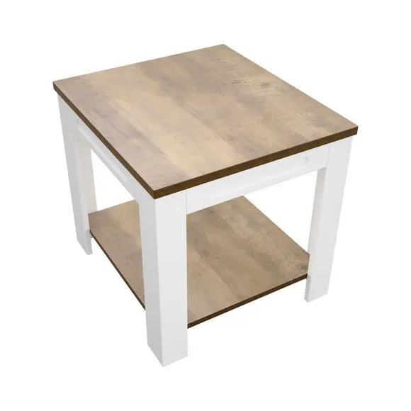 Return - White Sands Side Table, Satin White 2