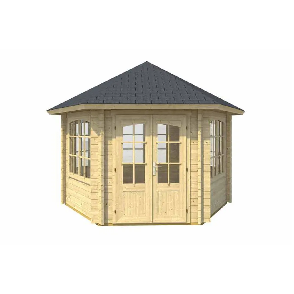 Lasita Maja Ltd Ilmenau-Log Cabin, Garden Room, Home Office - L420xW363.7xH306.7 cm in Light Tan 2