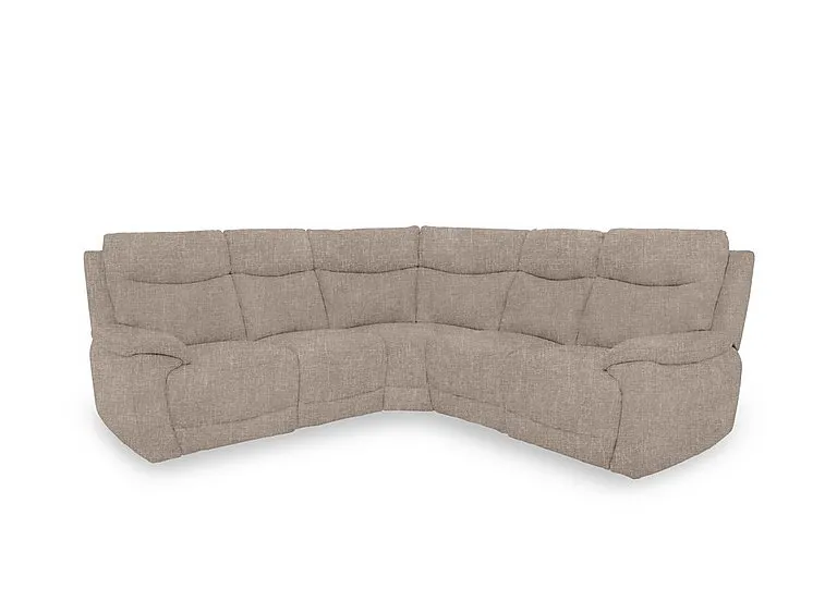 Sloane Fabric Large Power Recliner Corner Sofa - Anivia Khaki