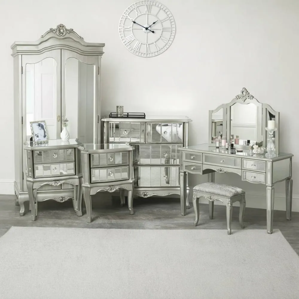Melody Maison 6 Piece Furniture Set - Georgian Range in Silver 2