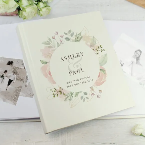 Personalised Floral Traditional Photo Album 4