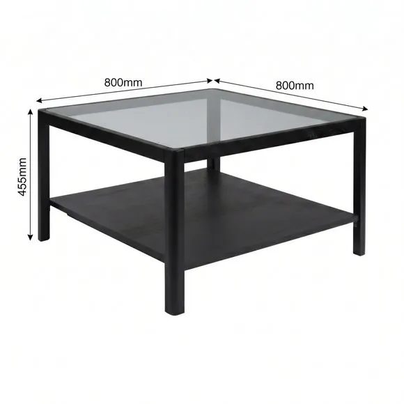 Ray Coffee Table with Shelf 6