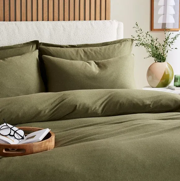 Elements 100% Cotton Jersey Plain Duvet Cover & Pillowcase Set​ 2