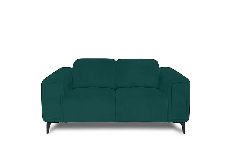 Elphaba Fabric 2 Seater Sofa with Storage Arms - Opulence Teal