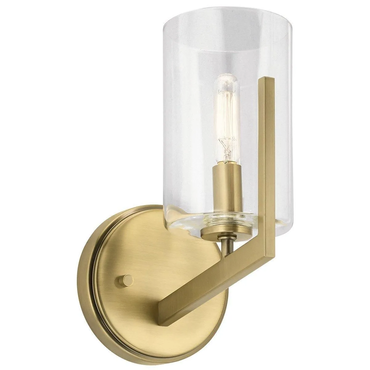 Netlighting Kichler Nye Wall Lamp Brushed Natural Brass in Yellow