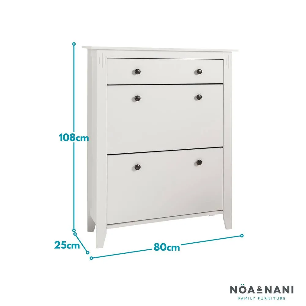 Nöa and Nani Cotswold Shoe Storage Unit in White 5
