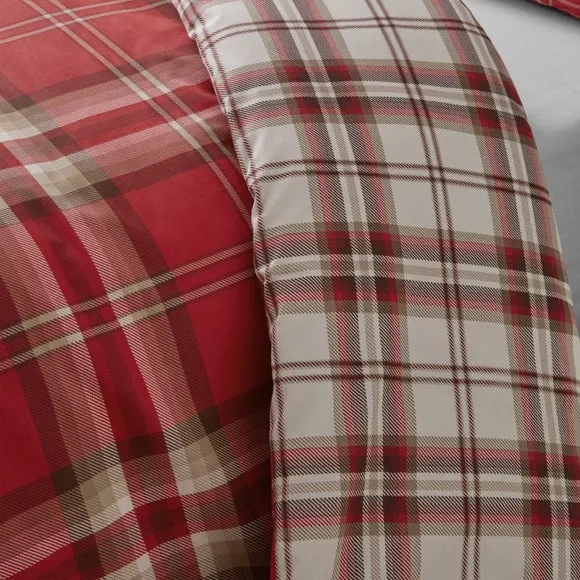 Catherine Lansfield Kelso Check Duvet Cover & Pillowcase Set 5
