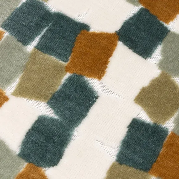 Furn. Metro Blocks Velvet Square Cushion 2