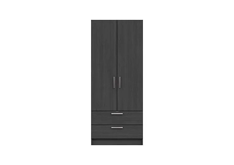 Waterloo 2 Door 2 Drawer Wardrobe - Graphite