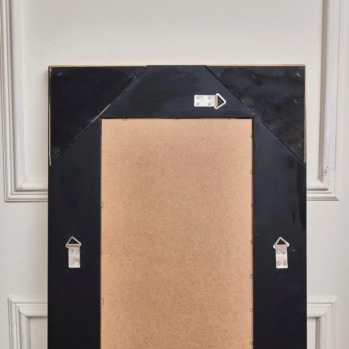Melody Maison Black Framed Art Deco Wall / Leaner Mirror 142 Cm X 54 Cm 6