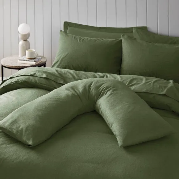 Soft & Cosy Luxury 100% Brushed Cotton V-Shape Pillowcase 2