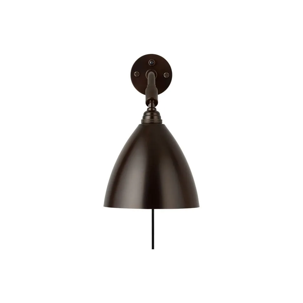 Gubi Bestlite BL7 Wall Lamp Black Brass Base Black Shade 2