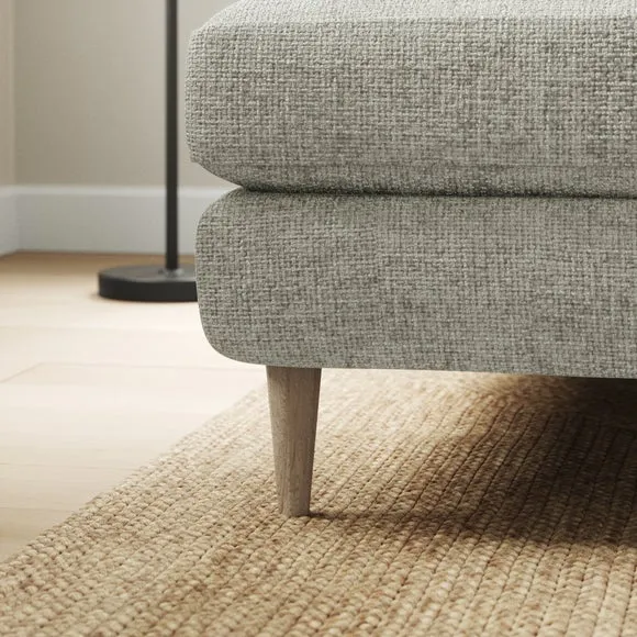 Sven Chunky Chenille Large Corner Chaise Sofa 4