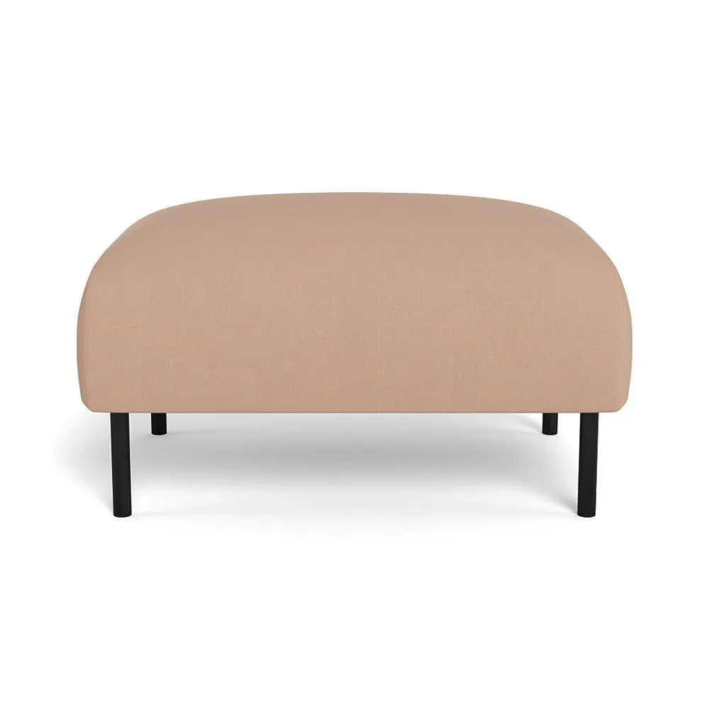 Heal's Alto Ottoman Capelo Linen-Cotton Rosedale Black Feet 1