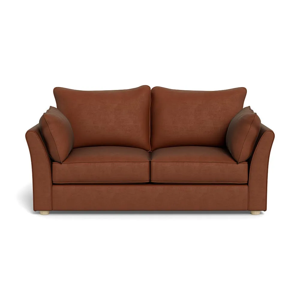 Heal's Tailor 3 Seater Sofa Smart Luxe Velvet Tawny Natural Feet 1