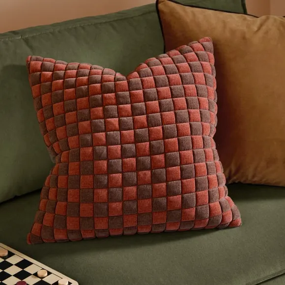 Furn. Softie Checkerboard Square Cushion 1