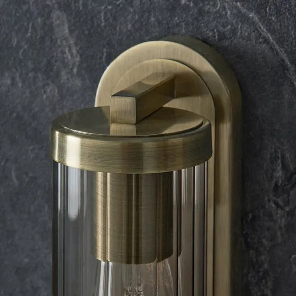 Alyn Ribbed Bathroom Wall Light 4