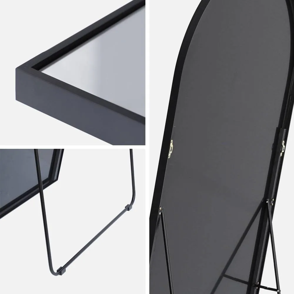 sweeek Aluminium floor mirror in Black 4