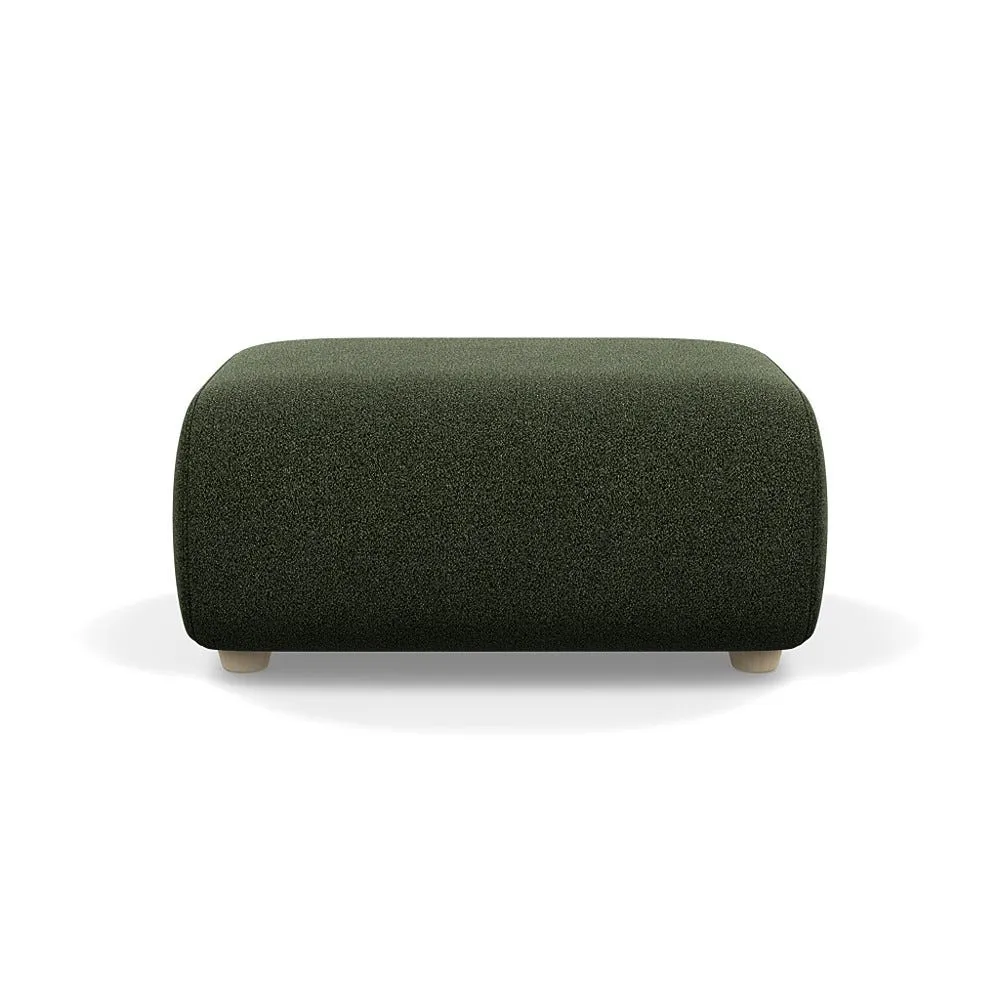 Heal's Lilli Ottoman Boucle Fern Natural Beech Feet 1
