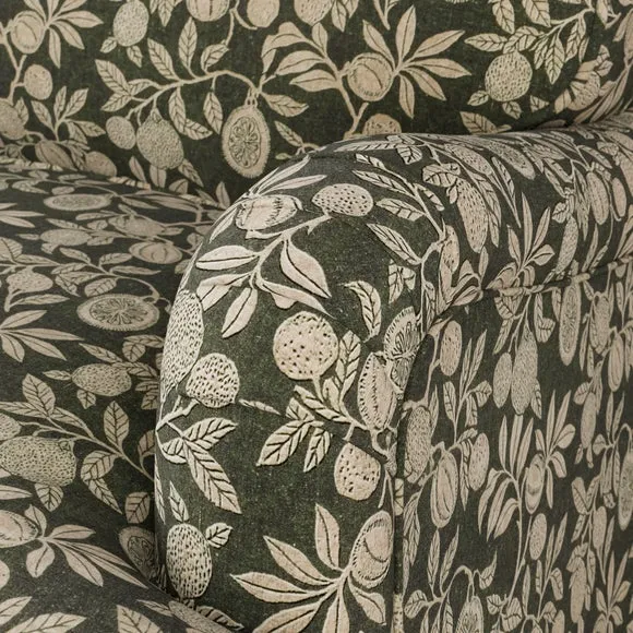 Beatrice II Vintage Pod Print Snuggle Chair 4