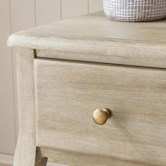 Giselle 1 Drawer Bedside Table, Mango Wood 5