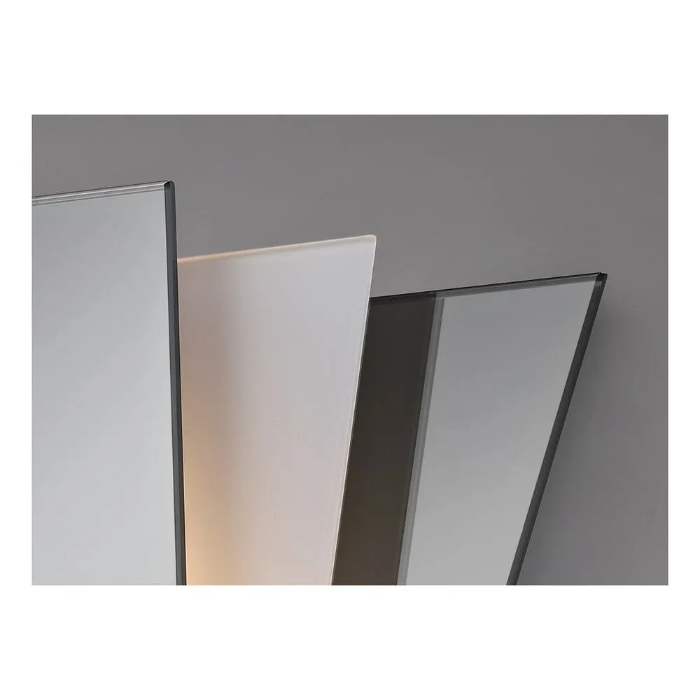 Netlighting Atlantis 3 Layer Flush Flush Wall Lamp E27 Smoked Mirror Frosted in Grey 5