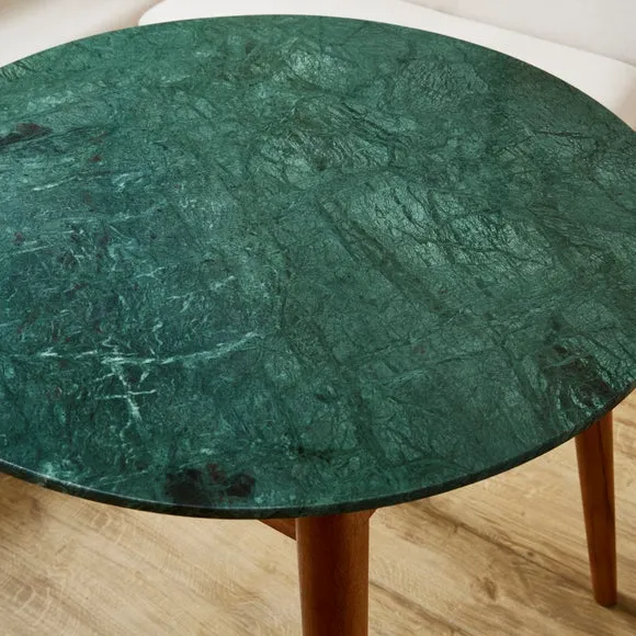 Thea Round Dining Table, Marble and Mango Wood 2