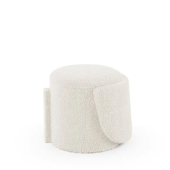 Sherpa Storage Footstool Chair 6
