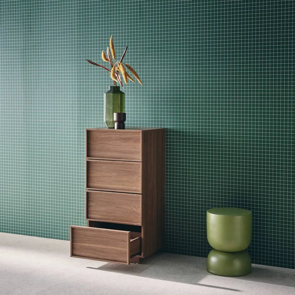 sweeek Tallboy chest of 4 drawers W 48 cm wood effect in Dark Brown 4