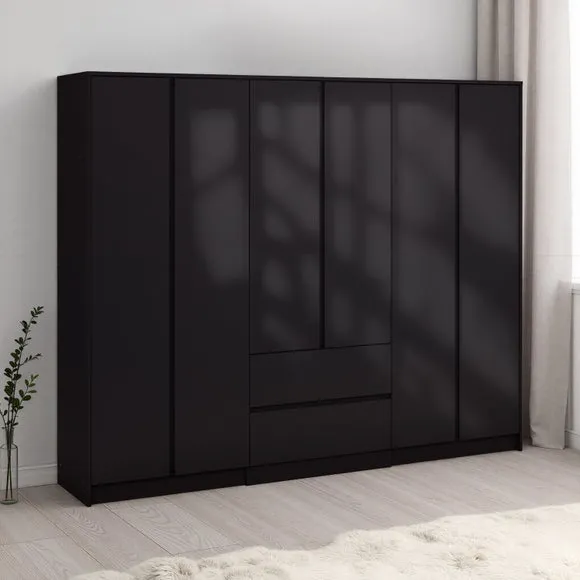 Walker 6 Door 2 Drawer Wardrobe