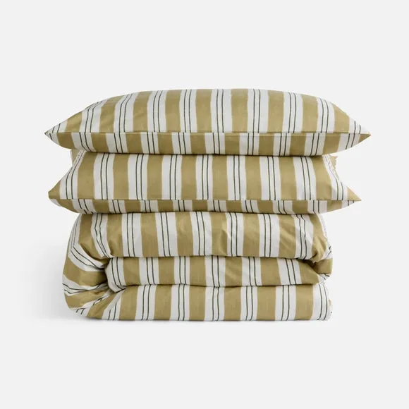 Revel Stripe Quilt Cover & Pillowcase Set 4