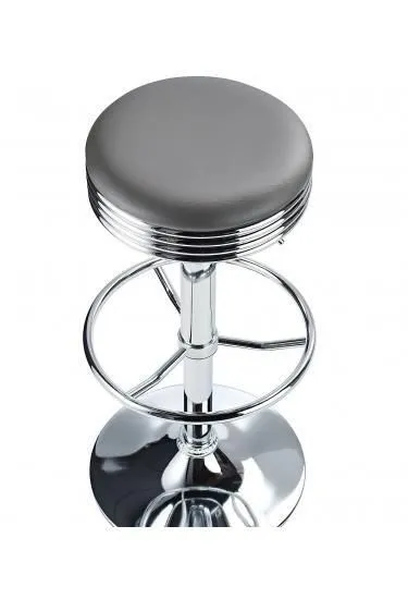 netfurniture Calif Adjustable Bar Stool - Grey 2