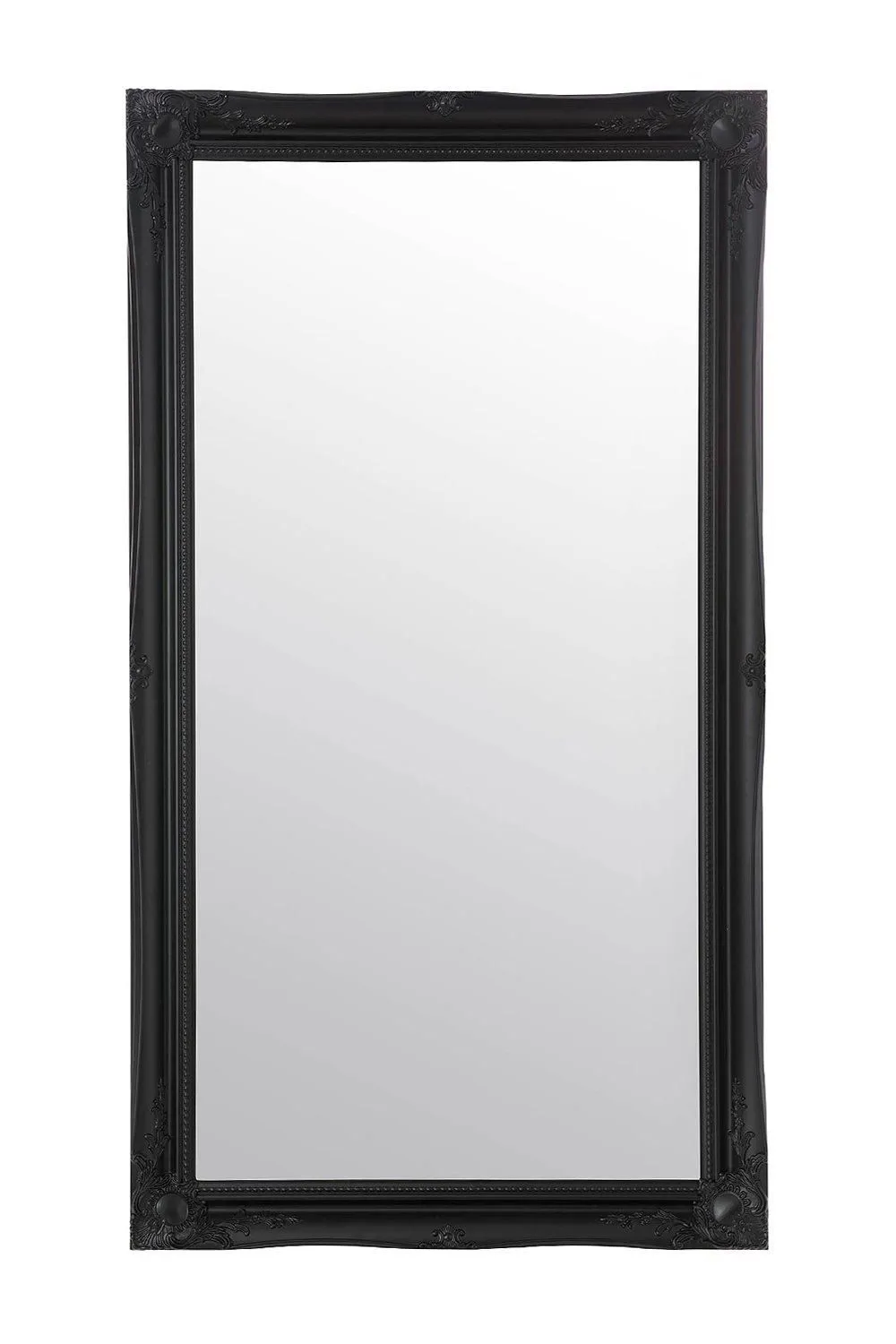 MirrorOutlet 'Hamilton' Black Antique Design Large Wall Mirror 137cm x 76cm 2