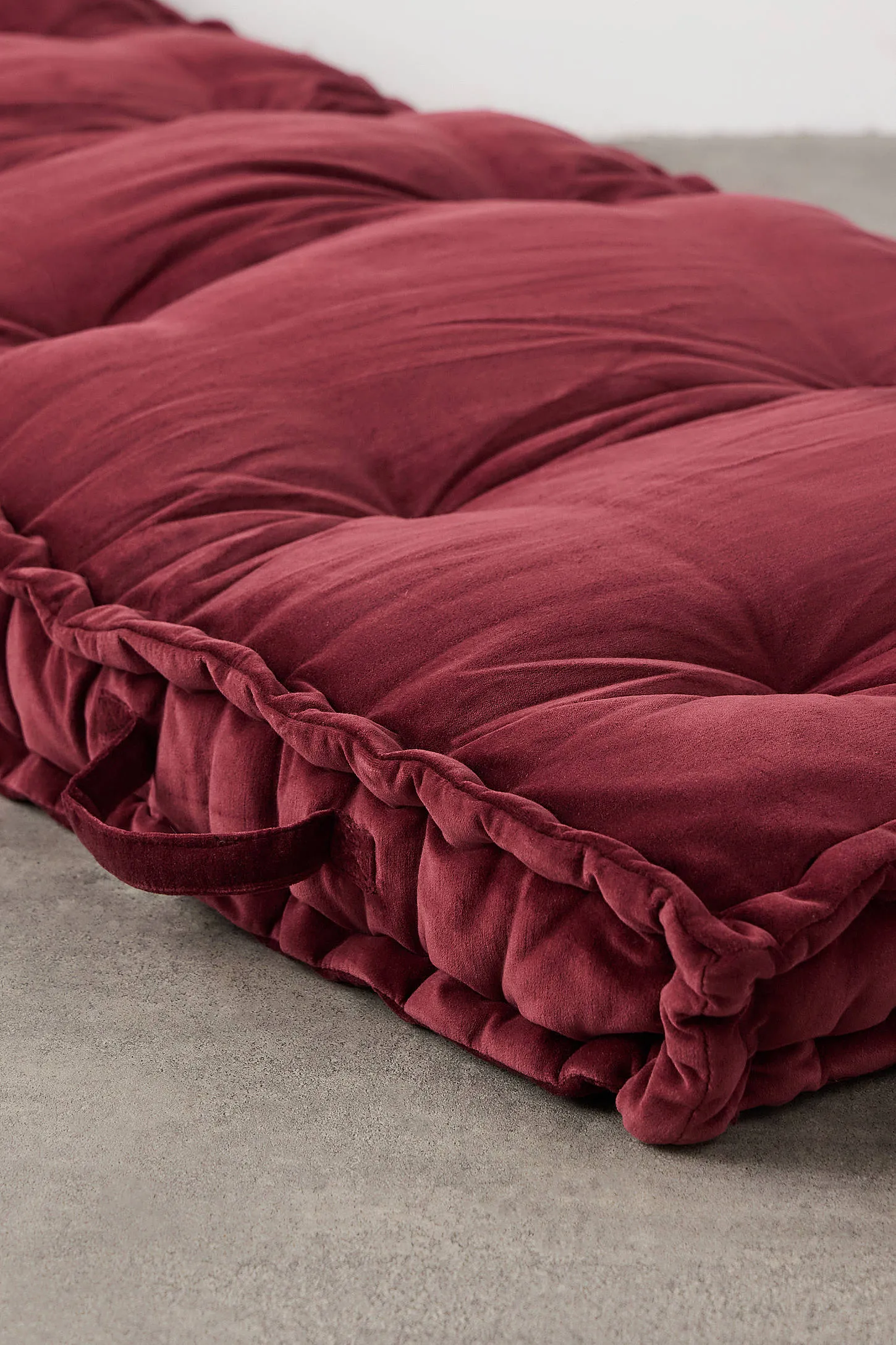 Rohini Cabernet Velvet Daybed Cushion - Maroon 6