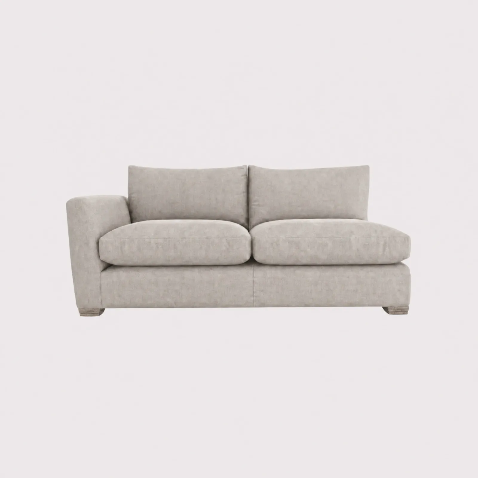 Floyd 1 Arm Modular Sofa Unit Left With Foam, Grey Fabric | Barker & Stonehouse