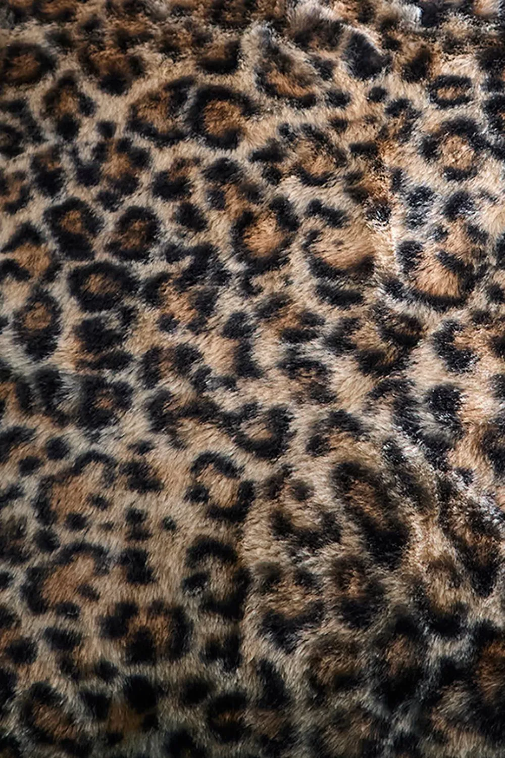 Fusion 'Leopard Faux Fur' Soft Faux Fur Filled Cushion in Natural 3