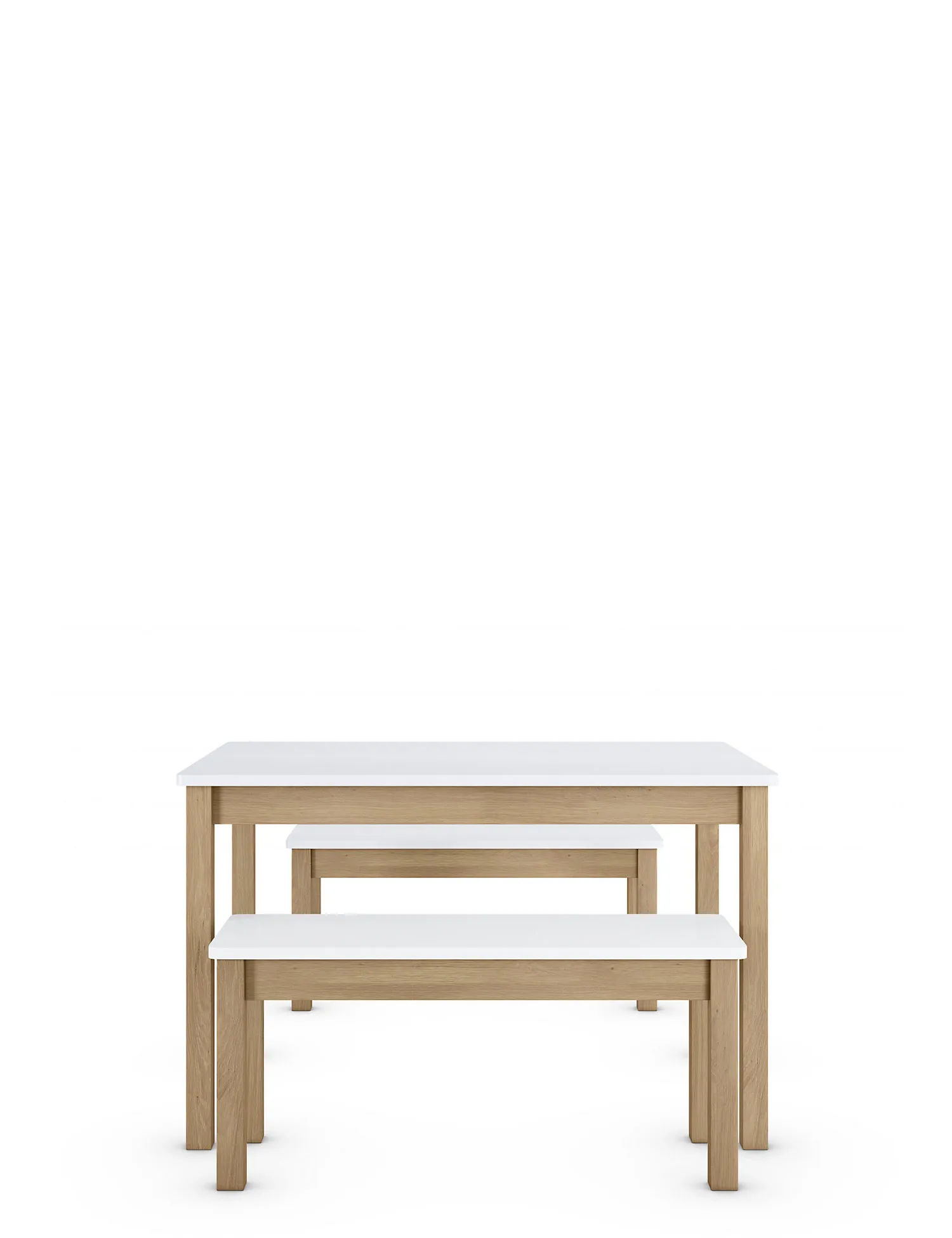 M&S Loft Dining Table with Benches