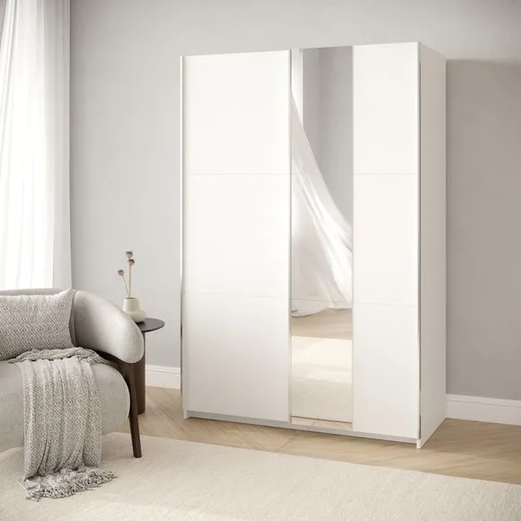 Jax 120cm Sliding Wardrobe with 1 Mirror
