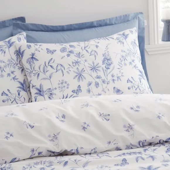 Bianca Thea Floral 200 Thread Count 100% Cotton Duvet Cover & Pillowcase Set 2