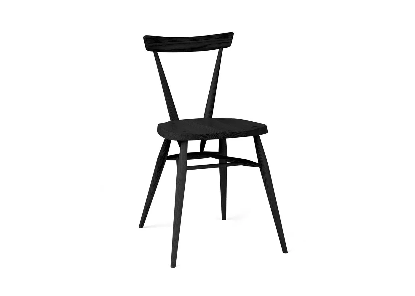 Ercol Stacking Chair Black Ash