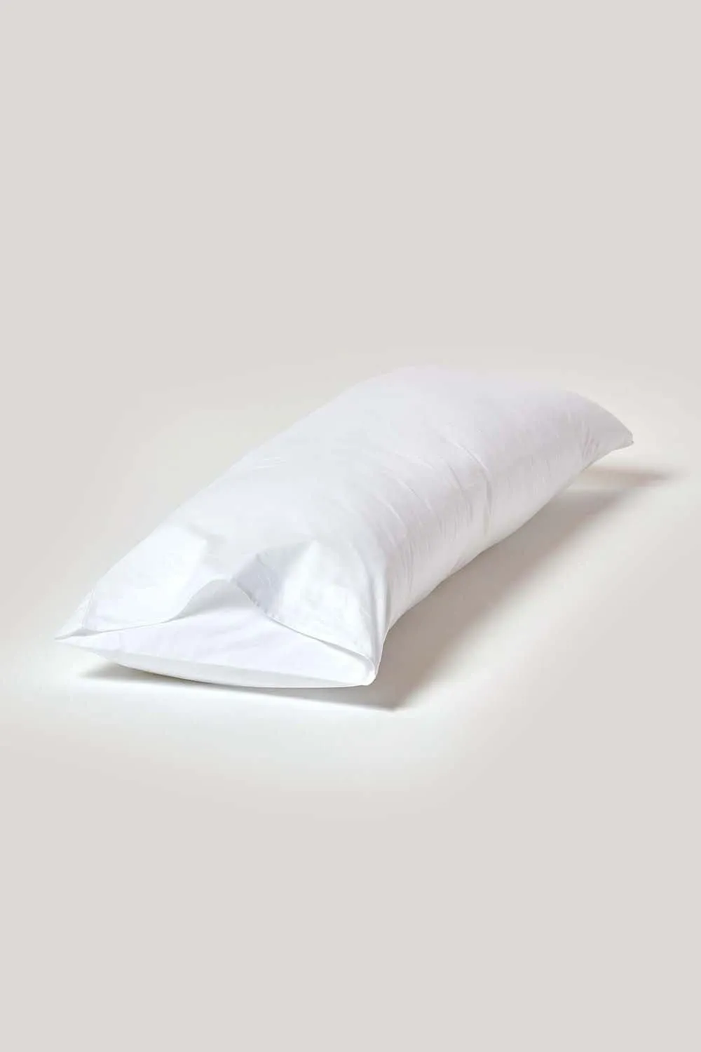 Homescapes Egyptian Cotton Housewife Body Pillowcase 200 TC in White 4