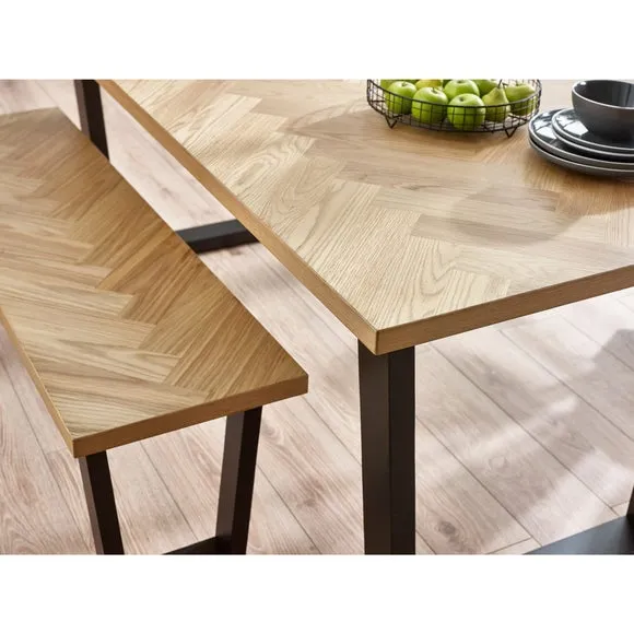 Hilton Dining Bench, Rubberwood 5