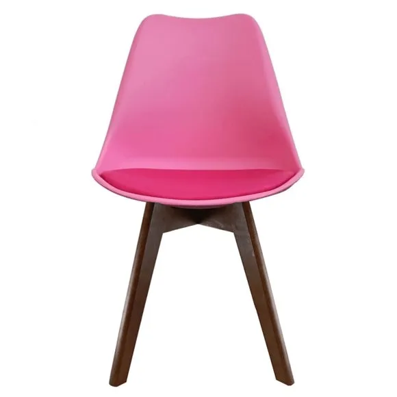 Fusion Living Soho Plastic Dining Chair with Squared Legs 4