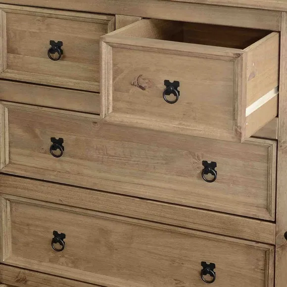 Corona 5 Drawer Chest, Pine 6