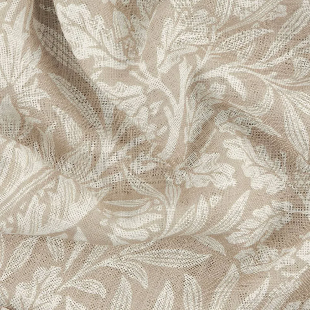 Morris & Co Acorn Sheer Curtain Panel in Cream 5