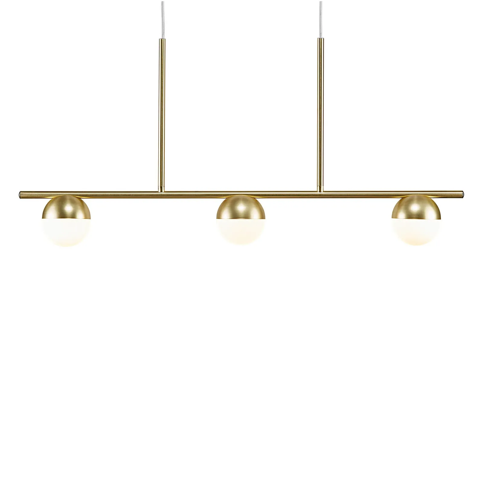 Nordlux Contina Pendant Light Brass Metal Dining Room G9 Mains 10cm in Gold 5